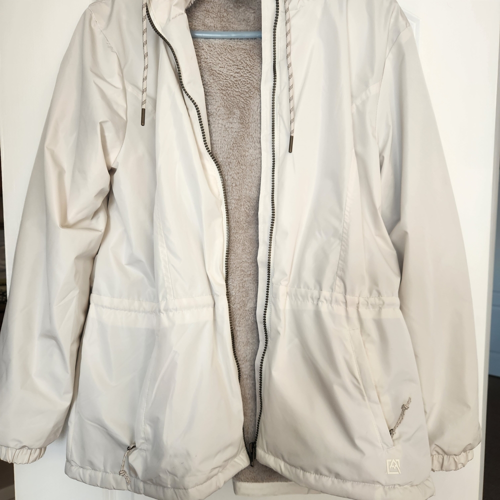 Women's Cream Hooded Jacket
